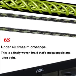 1pcs Carp Fishing Line 50m 15lb/20lb/25lb Camo Green 6 Strand Tightly Soft Hooklink  For Carp Fishing End Tackle Accessories