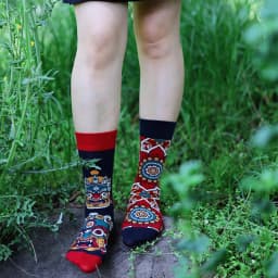 mandarin duck Men's and Women's Socks Original AB Trendy Socks Medium High Tube Socks Flower Fruit Animal Cartoon Cotton Socks