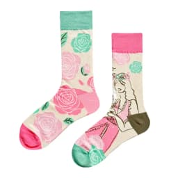 New Asymmetric Couple AB Mandarin Duck Fashion Cartoon Cute Funny Sports Colorful Mid tube Cotton Socks