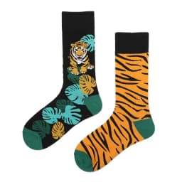 New Asymmetric Couple AB Mandarin Duck Fashion Cartoon Cute Funny Sports Colorful Mid tube Cotton Socks