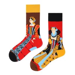 New Asymmetric Couple AB Mandarin Duck Fashion Cartoon Cute Funny Sports Colorful Mid tube Cotton Socks