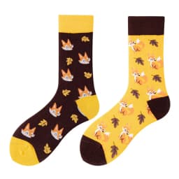 New Asymmetric Couple AB Mandarin Duck Fashion Cartoon Cute Funny Sports Colorful Mid tube Cotton Socks