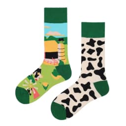 New Asymmetric Couple AB Mandarin Duck Fashion Cartoon Cute Funny Sports Colorful Mid tube Cotton Socks