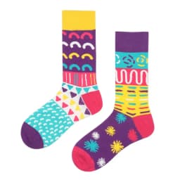 New Asymmetric Couple AB Mandarin Duck Fashion Cartoon Cute Funny Sports Colorful Mid tube Cotton Socks