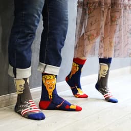 New Asymmetric Couple AB Mandarin Duck Fashion Cartoon Cute Funny Sports Colorful Mid tube Cotton Socks