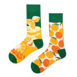 New Asymmetric Couple AB Mandarin Duck Fashion Cartoon Cute Funny Sports Colorful Mid tube Cotton Socks