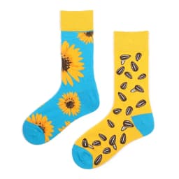 New Asymmetric Couple AB Mandarin Duck Fashion Cartoon Cute Funny Sports Colorful Mid tube Cotton Socks