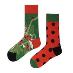 New Asymmetric Couple AB Mandarin Duck Fashion Cartoon Cute Funny Sports Colorful Mid tube Cotton Socks