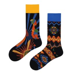 New Asymmetric Couple AB Mandarin Duck Fashion Cartoon Cute Funny Sports Colorful Mid tube Cotton Socks