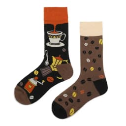 New Asymmetric Couple AB Mandarin Duck Fashion Cartoon Cute Funny Sports Colorful Mid tube Cotton Socks