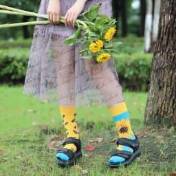 New Asymmetric Couple AB Mandarin Duck Fashion Cartoon Cute Funny Sports Colorful Mid tube Cotton Socks
