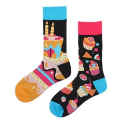 New Asymmetric Couple AB Mandarin Duck Fashion Cartoon Cute Funny Sports Colorful Mid tube Cotton Socks
