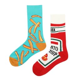 New Asymmetric Couple AB Mandarin Duck Fashion Cartoon Cute Funny Sports Colorful Mid tube Cotton Socks