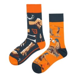 New Asymmetric Couple AB Mandarin Duck Fashion Cartoon Cute Funny Sports Colorful Mid tube Cotton Socks