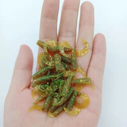 DUODUOYU 10PCS Mini Ajing Soft Fishing Lure  0.4g/30mm Artificial Swimbait Jig Wobbler Bass Bait Fishing Tackle Soft Bait