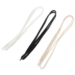 1 Pair White Black Solid Color 100-160cm Cotton Thick Flat Shoelaces Wide Sports Casual Shoe Lace For Sneakers