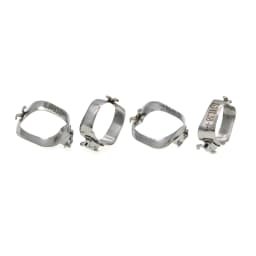 80Pcs Dental Orthodontic M Series Bands Pre-welded Covnterible Roth 022 1st Molar Tubes Conv Small Cleat Lingual Sheath 34#+-39#