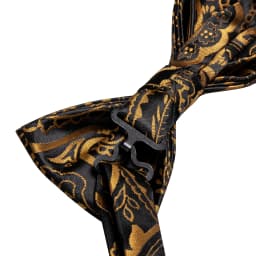 Hi-Tie Brand Silk Mens Bowtie Hanky Cufflinks Set Black Red Blue Gold Green White Pre-tied Butterfly Knot Bow Tie Wedding Work