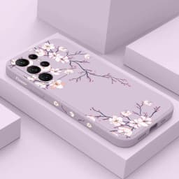 Plum Blossom Phone Case For Samsung Galaxy S25 FE S24 S23 S22 S21 S20 Ultra Plus FE S10 S9 S10E Note 20 ultra 10 9 Plus Cover