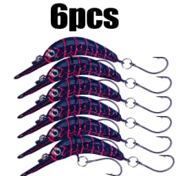 HENGJIA Rice Worm Shaper Trout Minnow Wobbler Fishing Lure 5.2cm 2.6g Crank Artificial Hard Bait Trout Pike Bass Fishing