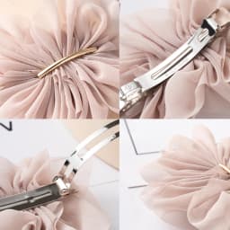Big Spring Hair Claw Clips Women Metal Chiffon Flowers Ponytail Holder Hairpin Barrettes Fashion Girls Hair Accessories Hairgrip