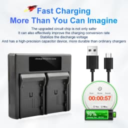 BP-911 BP915 LCD USB Dual Battery Charger For Canon GL2 XL1 GL1 Camera BP-950G BP-970G BP-945 BP-930