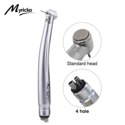 Dental High Speed Rotation LED Handpiece Air Turbine E-Generator Push Button B2 M4 Ceramic Bearing Dentist Tips Teaching Model