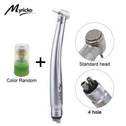 Dental High Speed Rotation LED Handpiece Air Turbine E-Generator Push Button B2 M4 Ceramic Bearing Dentist Tips Teaching Model