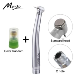 Dental High Speed Rotation LED Handpiece Air Turbine E-Generator Push Button B2 M4 Ceramic Bearing Dentist Tips Teaching Model