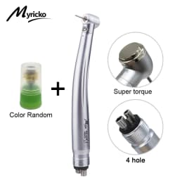Dental High Speed Rotation LED Handpiece Air Turbine E-Generator Push Button B2 M4 Ceramic Bearing Dentist Tips Teaching Model