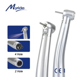 Dental High Speed Rotation LED Handpiece Air Turbine E-Generator Push Button B2 M4 Ceramic Bearing Dentist Tips Teaching Model