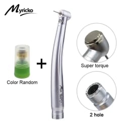 Dental High Speed Rotation LED Handpiece Air Turbine E-Generator Push Button B2 M4 Ceramic Bearing Dentist Tips Teaching Model