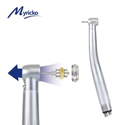 Dental High Speed Rotation LED Handpiece Air Turbine E-Generator Push Button B2 M4 Ceramic Bearing Dentist Tips Teaching Model