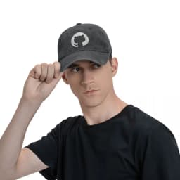 Github Baseball Caps Peaked Cap Python Linux Code Sun Shade Hats for Men Women