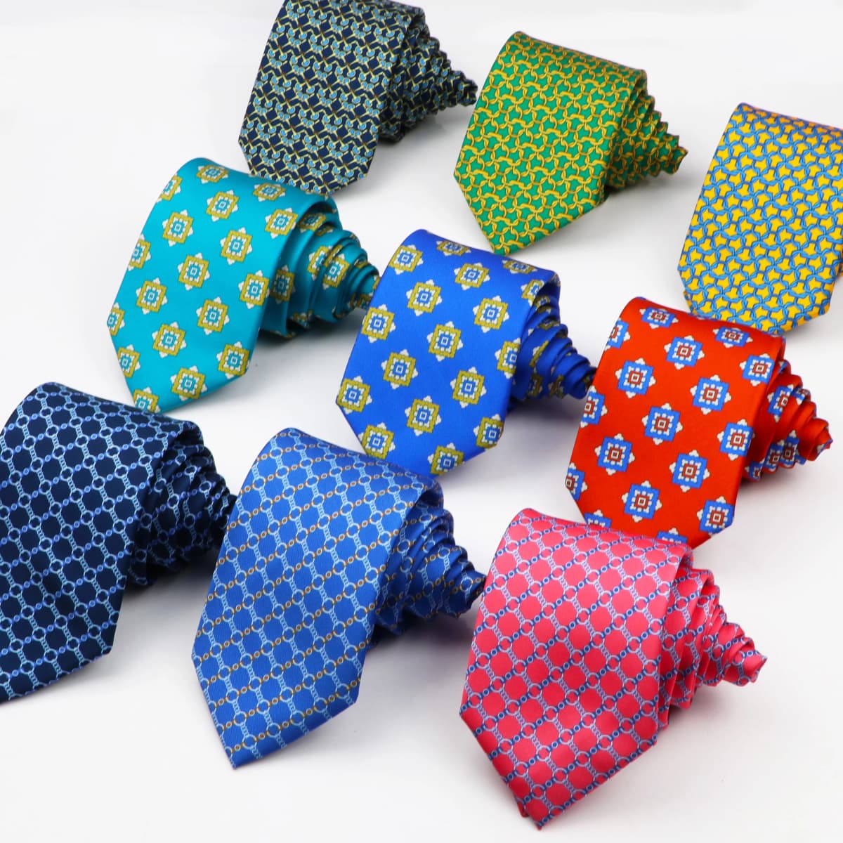 7.5cm Classic Men's Retro Pattern Tie Fashion Wedding Tie Soft And Comfortable 100% Micro Fiber