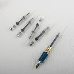 10pc FOUNTAIN PEN Refill INK CONVERTER PUMP CARTRIDGES Black