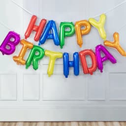 13pcs Birthday Balloon Rose Gold Color Foil Letter Balloons Set Happy Birthday Decoration Globos Kids Party Supplies