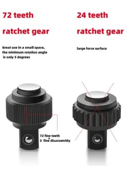 Car Repairs Ratchet Wrench 1/4 3/8 1/2 Inch High Torque Reversible Quick Release Ratchet Socket Wrench Hand Tool