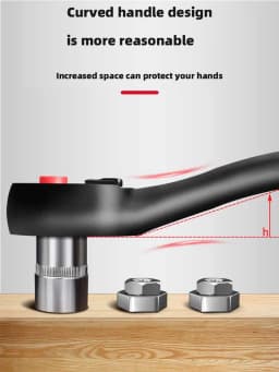 Car Repairs Ratchet Wrench 1/4 3/8 1/2 Inch High Torque Reversible Quick Release Ratchet Socket Wrench Hand Tool