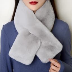 Luxury Winter Warm Faux Fur Rabbit Fur Scarf Double sided Plush Thickened Fur Warm Hundred with Female Students Scarf Fur Collar