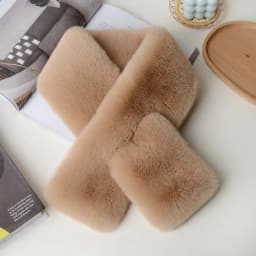 Luxury Winter Warm Faux Fur Rabbit Fur Scarf Double sided Plush Thickened Fur Warm Hundred with Female Students Scarf Fur Collar