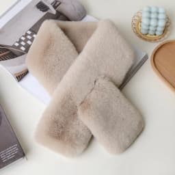 Luxury Winter Warm Faux Fur Rabbit Fur Scarf Double sided Plush Thickened Fur Warm Hundred with Female Students Scarf Fur Collar