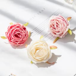 5 Pcs Artificial Roses Head Valentine Decora Home Room Wedding Wreath Bridal Accessories Clearance Garland Material Fake Flowers