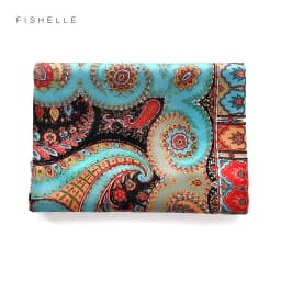 Peacock Blue Natural Satin Silk Scarf 110cm Big Square Bandana Printed 100% Pure Silk Scarves Women Luxury Shawl Gift for Lady