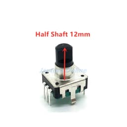 2pcs 360 Degree EC12 Rotary Encoder RE12 Audio Encoder Coding 5Pin 24 Position With Push Button Switch Handle 12mm 14mm 19mm