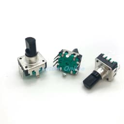 2pcs 360 Degree EC12 Rotary Encoder RE12 Audio Encoder Coding 5Pin 24 Position With Push Button Switch Handle 12mm 14mm 19mm