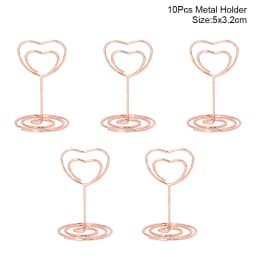 10pcs Natural Wooden Place Card Holders Stand Card Photo Clip Holder Rustic Wedding Decorations Party Table Number Name Sign