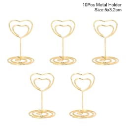 10pcs Natural Wooden Place Card Holders Stand Card Photo Clip Holder Rustic Wedding Decorations Party Table Number Name Sign