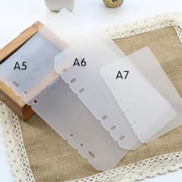 A4 B5 A7 A6 A5 Transparent Loose Leaf Binder Notebook Inner Core Cover Note Book Journal Planner Office Stationery Supplies