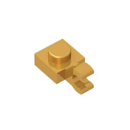 Gobricks GDS-813 PLATE 1X1 W/HOLDER VERTICAL compatible with lego 6019 61252 children's toys Assembles Building Blocks Technical